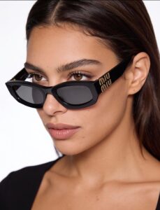 Miu Miu luxury eyeglasses and designer sunglasses at PSN Vision Optical Boutique, featuring fashionable Italian eyewear and stylish prescription frames.