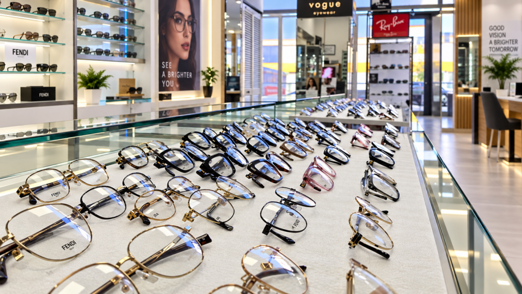 Diverse selection of glasses and sunglasses at PSN Vision Optical Boutique in North York with designer and prescription eyewear for men and women.