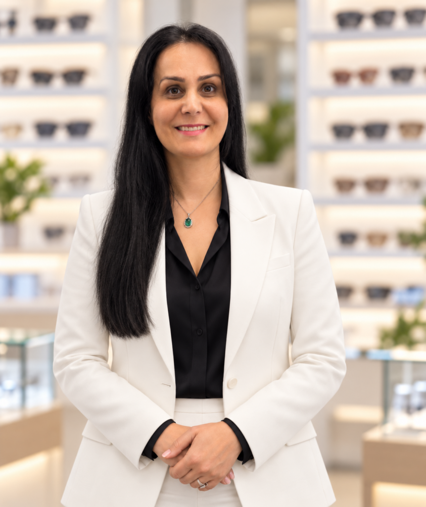 Sara Loshab, Registered Optician and Myopia Management Specialist at PSN Vision in North York, serving patients across the GTA.